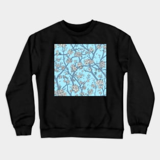 Faded Cherry Blossom Sakura Seamless Design Crewneck Sweatshirt